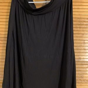 Black maxi skirt